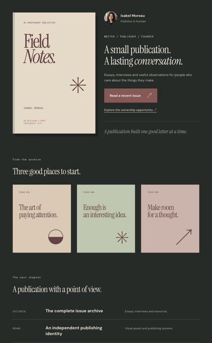 Isabel Moreau — Publisher & founder
